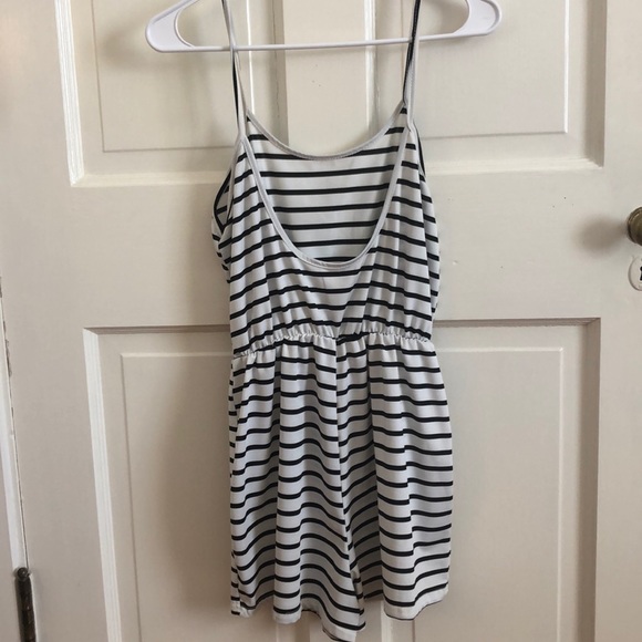 Black and white striped romper - Picture 2 of 2